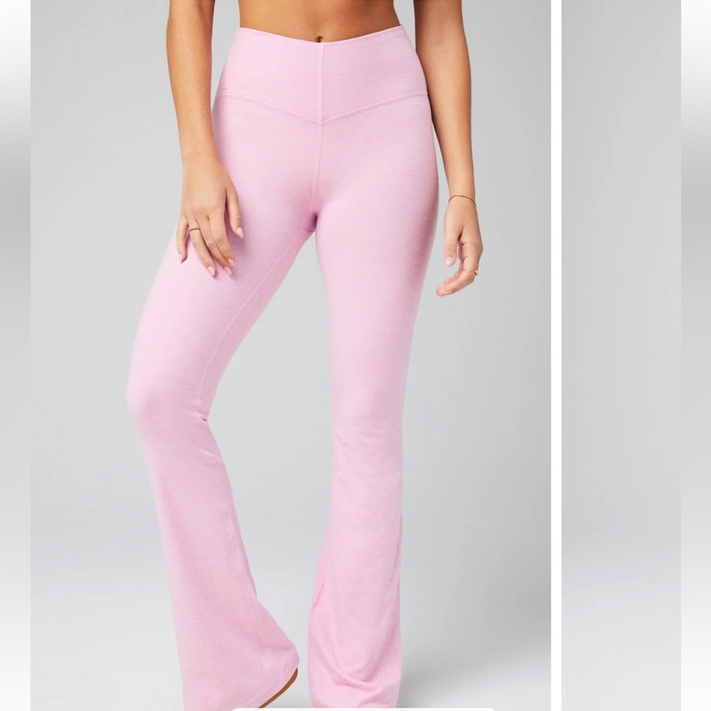 NWOT Fabletics HeatherFlex High-Waisted Mini Flare Leggings